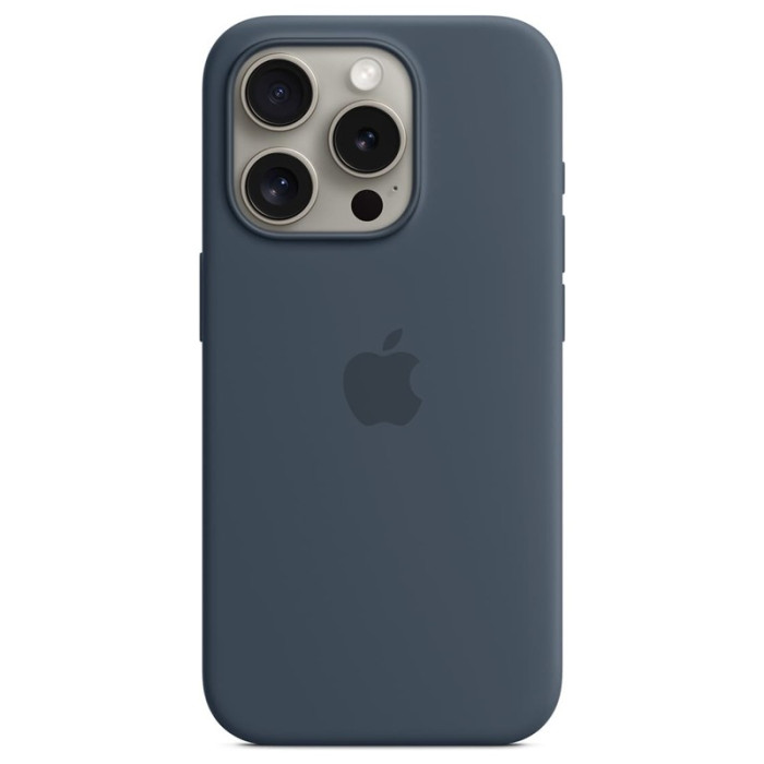 Чехол накладка Silicone Case для iPhone 15 Pro Темно Синий | Фото 1 из 1
