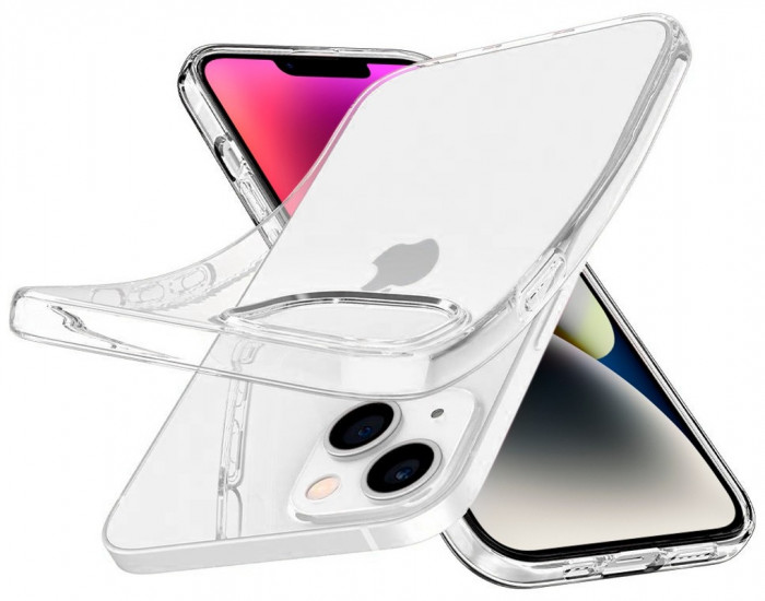 Чехол-накладка Gurdini Ultra Twin 1mm для iPhone 14/13 Прозрачный