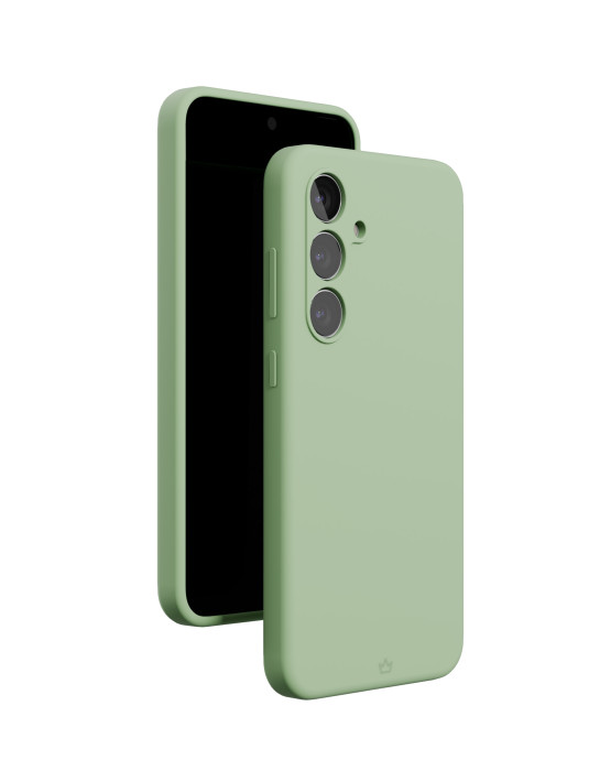 Чехол защитный VLP Aster Case с MagSafe для Samsung S24 FE, зеленый