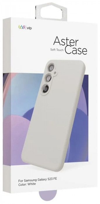 Чехол защитный VLP Aster Case для Samsung S23FE, белый | Фото 5 из 6