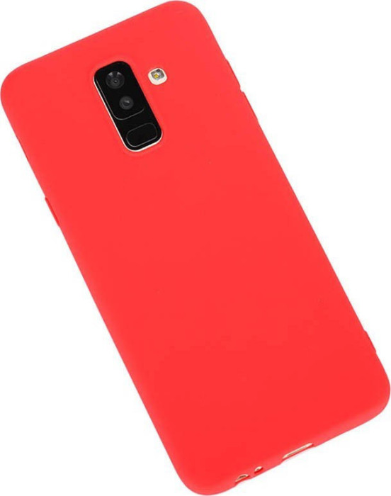 Чехол-накладка Silicone Cover для Samsung Galaxy A6 2018 Красный | Фото 3 из 3