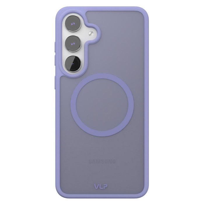 Чехол защитный VLP Moon Case с MagSafe для Samsung S25 FE, лавандовый