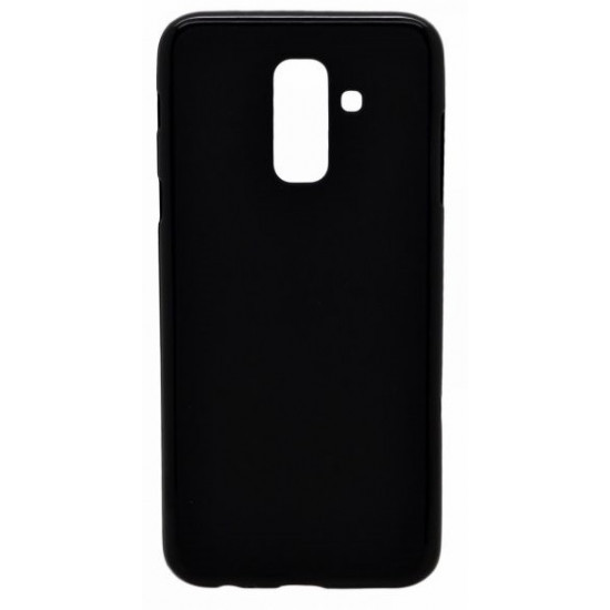 Чехол-накладка Silicone Cover для Samsung Galaxy A6 Plus 2018 Черный | Фото 2 из 2