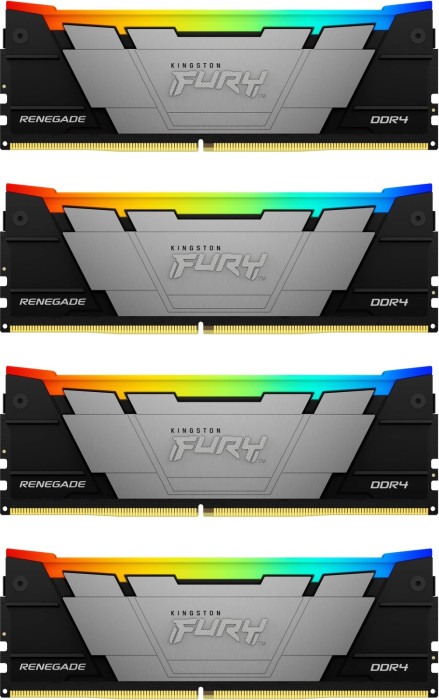 Оперативная память 32Gb DDR4 3200MHz Kingston Fury Renegade RGB (KF432C16RB2AK4/32) (4x8Gb KIT)