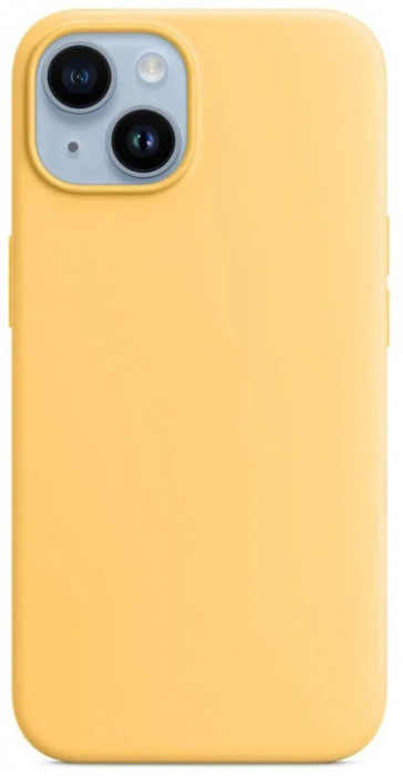 Чехол Silicone Case для iPhone 14 Желтый (Sunglow) | Фото 4 из 4