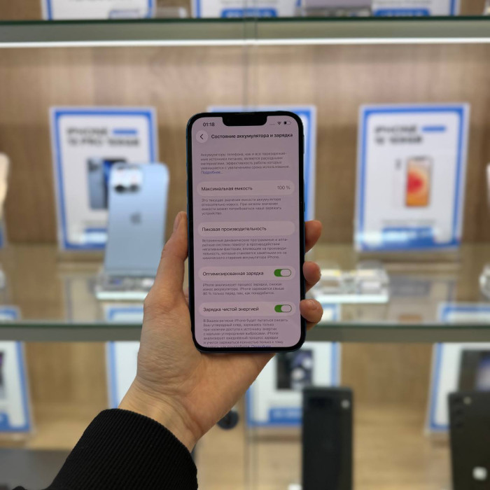 Б/у iPhone 13 256GB Синий (Blue) nano Sim + nano Sim | Фото 4 из 5