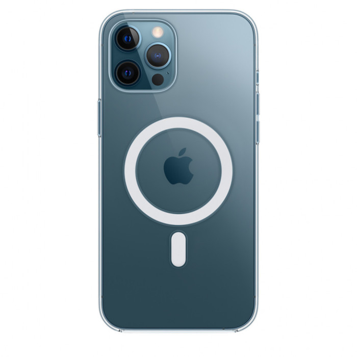 Чехол-накладка силиконовая прозрачная Magnetic для iPhone 12 Pro Max | Фото 2 из 2