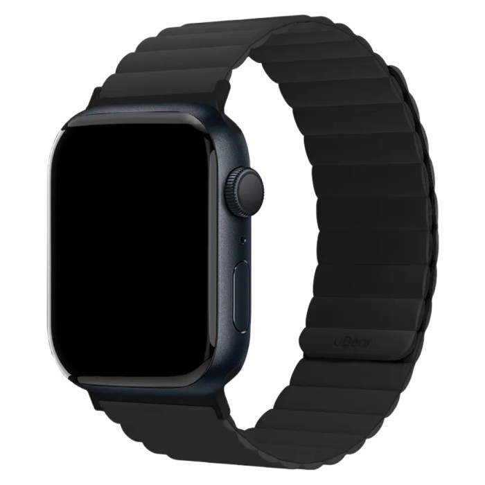 Ремешок uBear Mode для Apple Watch M/L (42, 44, 45, 49 мм), силиконовый, черный