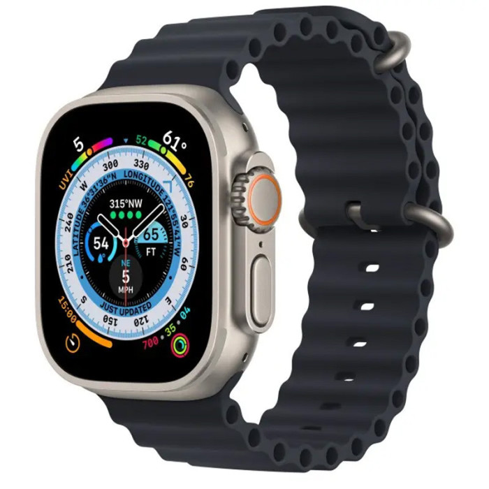 Умные часы Apple Watch Ultra 49mm GPS + Cellular Titanium Case with Midnight Ocean Band | Фото 4 из 4