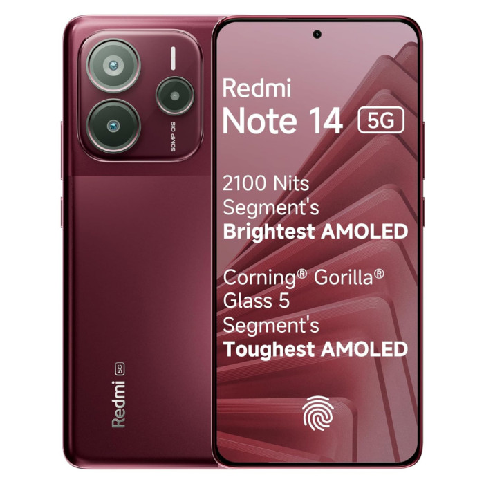 Смартфон Xiaomi Redmi Note 14 5G 8/256GB Красный (Crimson Art)