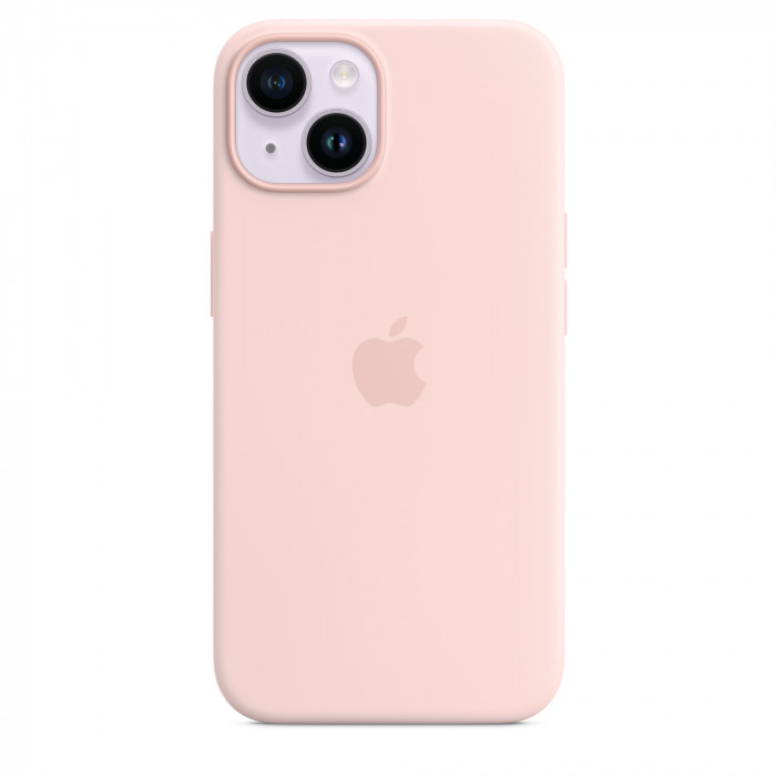 Чехол Silicone Case MagSafe для iPhone 14 Chalk Pink