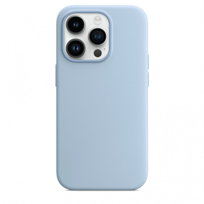 Чехол Silicone Case MagSafe для iPhone 14 Pro Sky