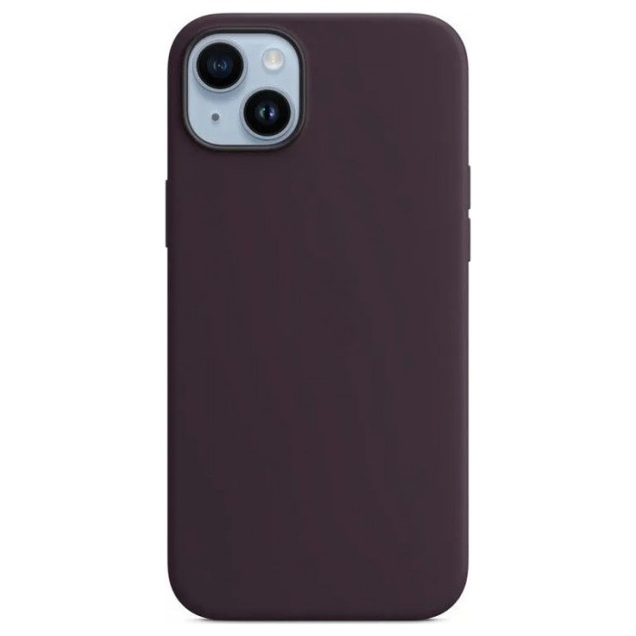 Чехол Silicone Case with Magsafe для iPhone 14 Темно-фиолетовый (Elderberry)