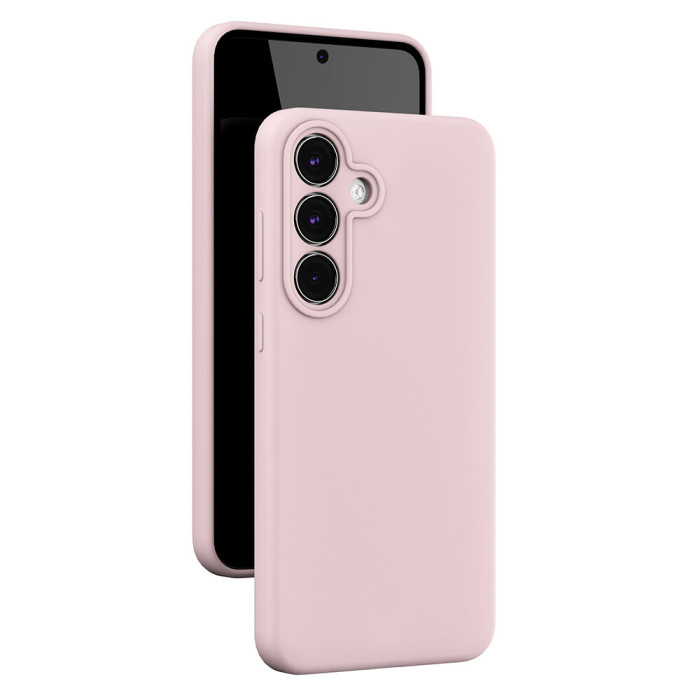 Чехол защитный VLP Aster Case с MagSafe для Samsung S25 FE, розовый