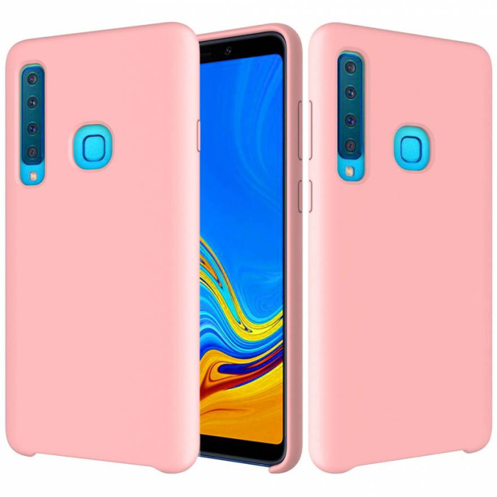Чехол-накладка Silicone Cover для Samsung Galaxy A9 2018 Песочно-розовый | Фото 2 из 2