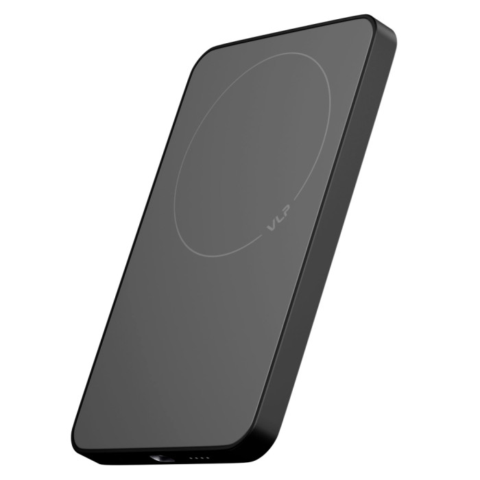 Аккумулятор внешний VLP Diamond Energy MagSafe, Qi2, 5000 mAh, USB-C, черный титан