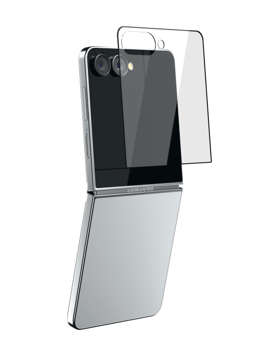 Стекло защитное 2.5D VLP Premium Shield для Samsung Z Flip 7 с черной рамкой