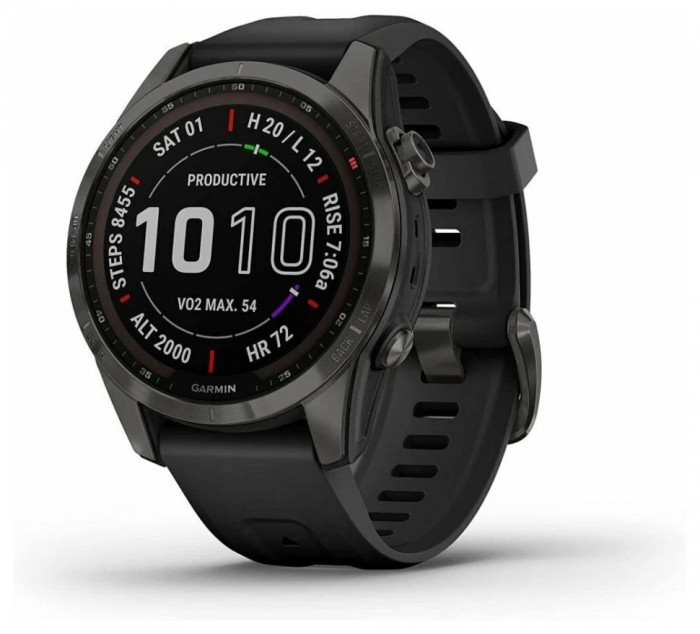 Умные часы Garmin Fenix 7S Carbon Sapphire Solar (010-02539-24) | Фото 7 из 7