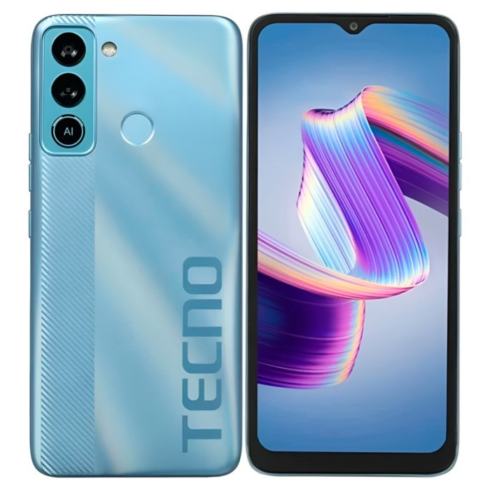 Смартфон Tecno Pop 5 2/32GB Голубой (Turquoise Cyan) EAC | Фото 3 из 3