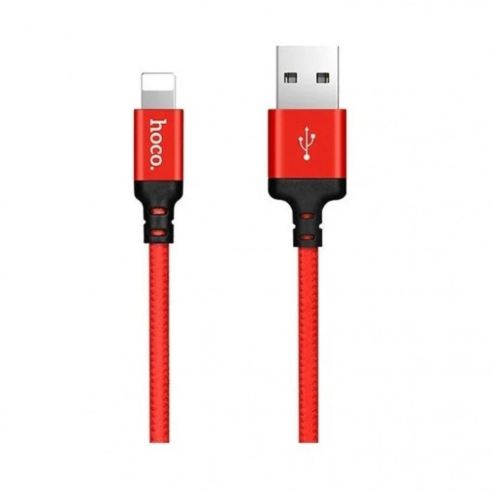 Кабель HOCO X14 USB - Lightning 1 м Красный