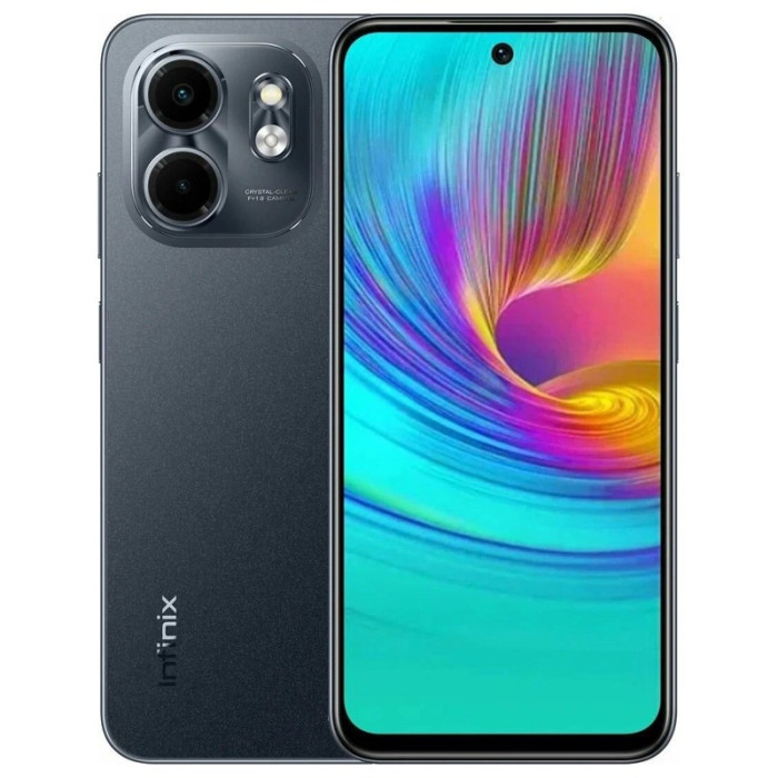 Смартфон Infinix Smart 9 4/128GB Черный (Metallic Black) | Фото 1 из 3