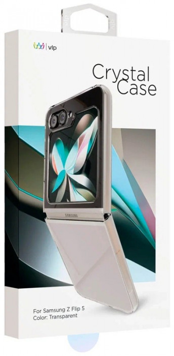 Чехол защитный VLP Crystal Case для Samsung Z flip 5 прозрачный | Фото 5 из 7