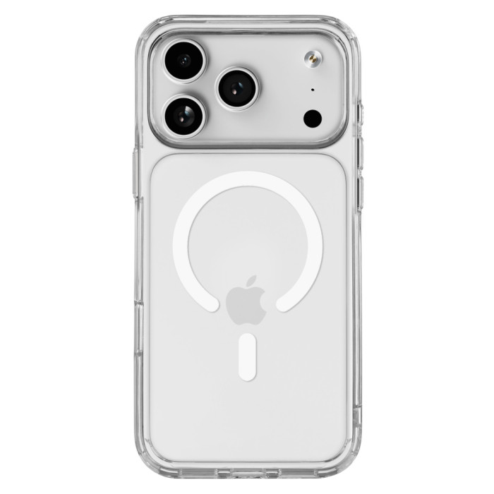 Чехол защитный uBear Real Mag Case для iPhone 17 Pro Max, MagSafe совместимый, усиленный, прозрачный