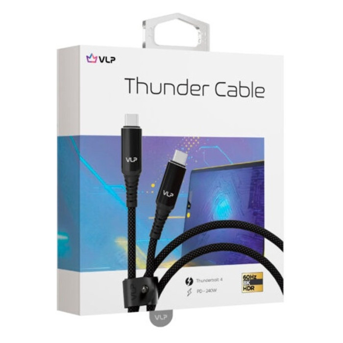 Кабель VLP Thunder Cable USB C - USB C, 1м, черный | Фото 5 из 7