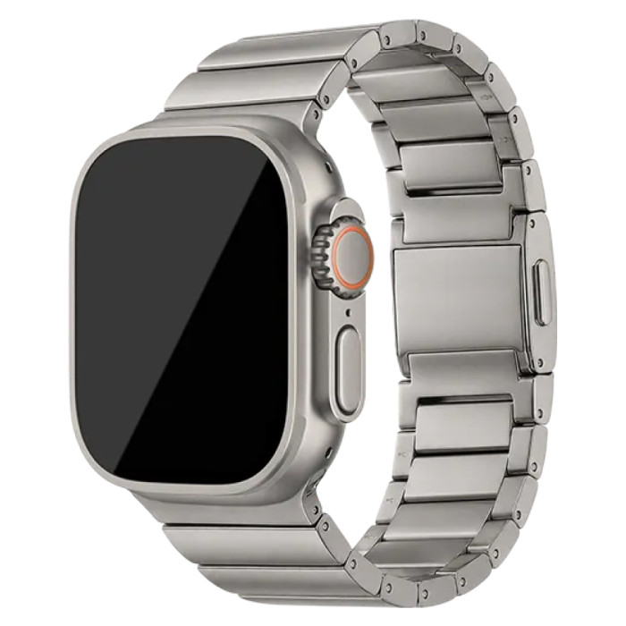 Ремешок uBear Grade для Apple Watch 46, 49 мм (Ultra), титановый, натуральный титан