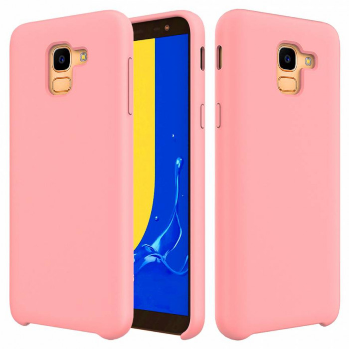 Чехол-накладка Silicone Cover для Samsung Galaxy J6 2018 Песочно-розовый | Фото 1 из 2