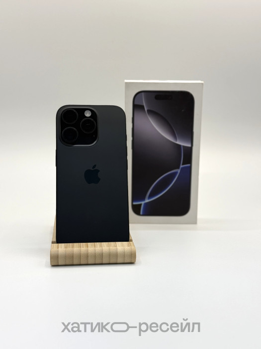 Б/у Смартфон Apple iPhone 16 Pro 128GB Черный (Black Titanium) DualSim