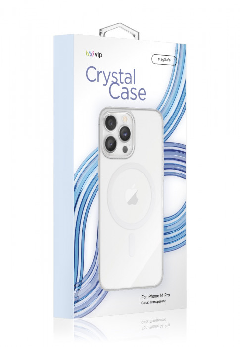 Чехол защитный "vlp" Crystal case с MagSafe для iPhone 14 Pro прозрачный