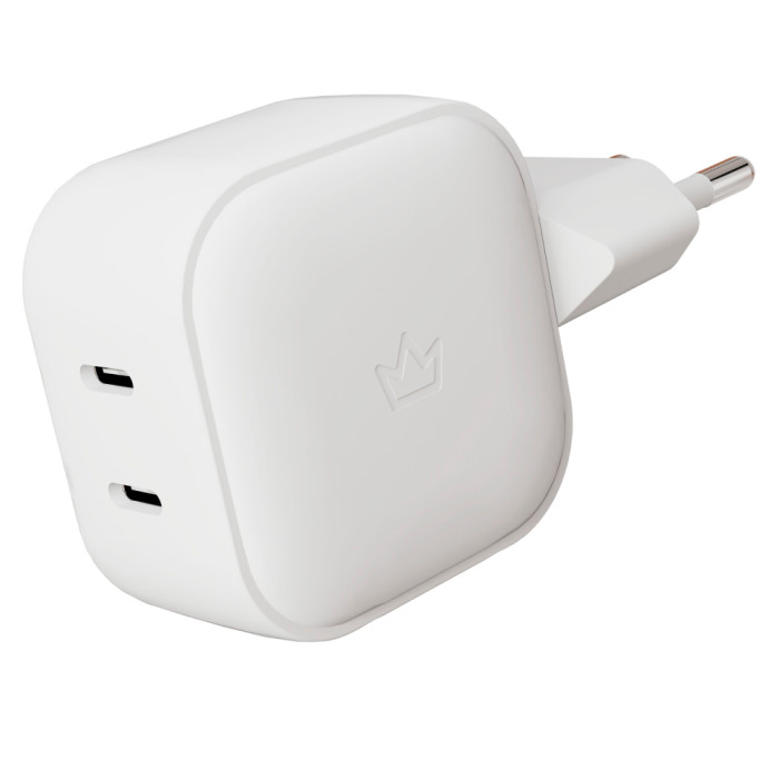Сетевое зарядное устройство VLP G-Charge 45Вт USB-C+USB-C, PD, QC, белый