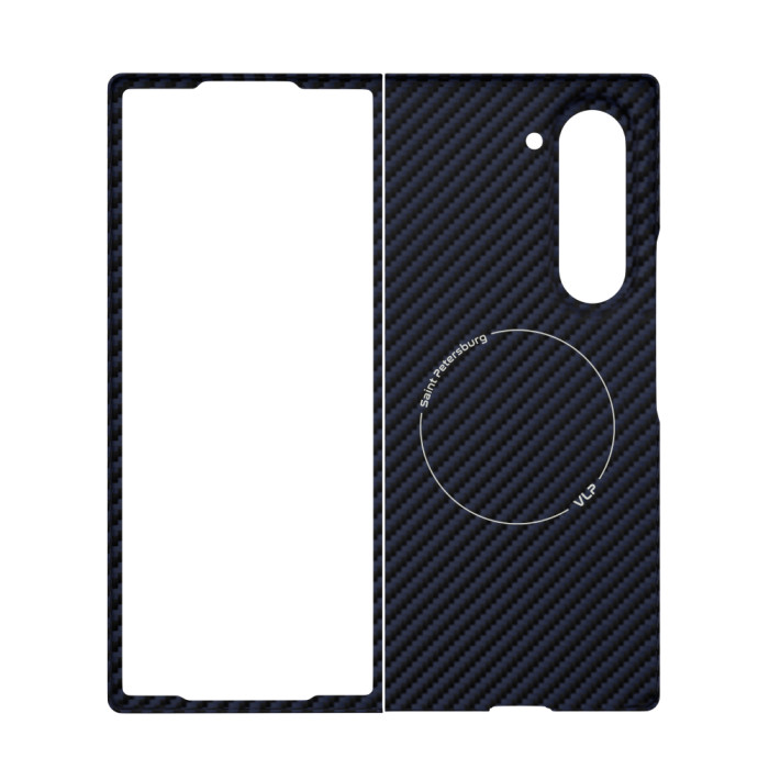 Чехол защитный VLP Kevlar Case с MagSafe для Samsung Z Fold 6, синий