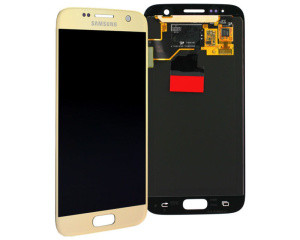 Дисплей для Samsung G930F Galaxy S7 + тачскрин (золото)(OLED)