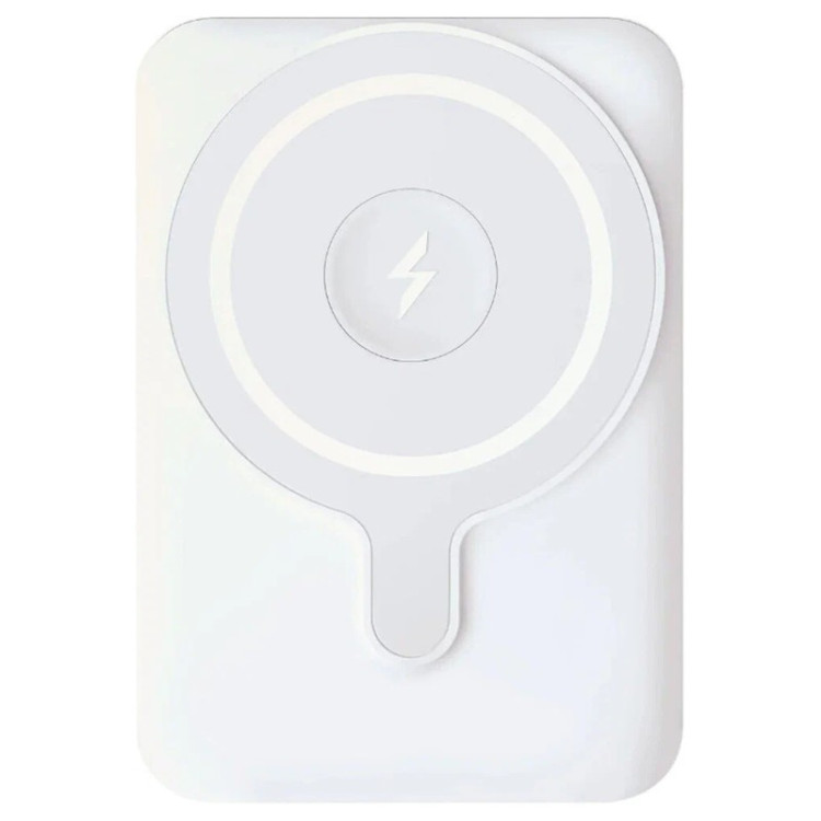 Аккумулятор внешний VLP Dual Magsafe PowerBank 5000 mAh 3A USB-C, белый