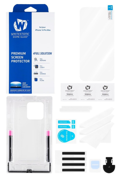 Защитное стекло Whitestone Dome glass для iPhone 14 Pro Max | Фото 2 из 3