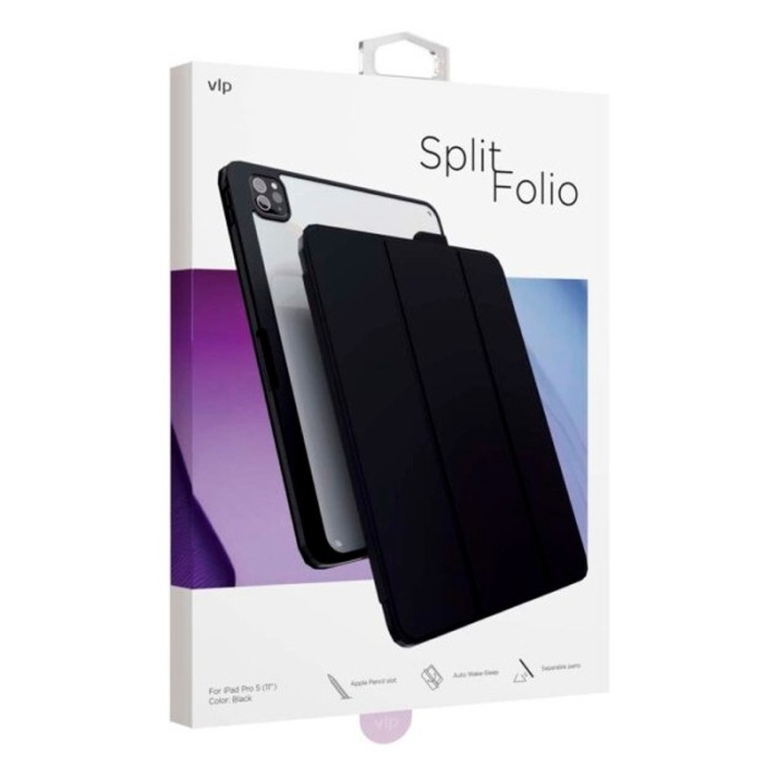 Чехол защитный VLP Split Folio для iPad Pro M4 (11''), черный | Фото 10 из 12