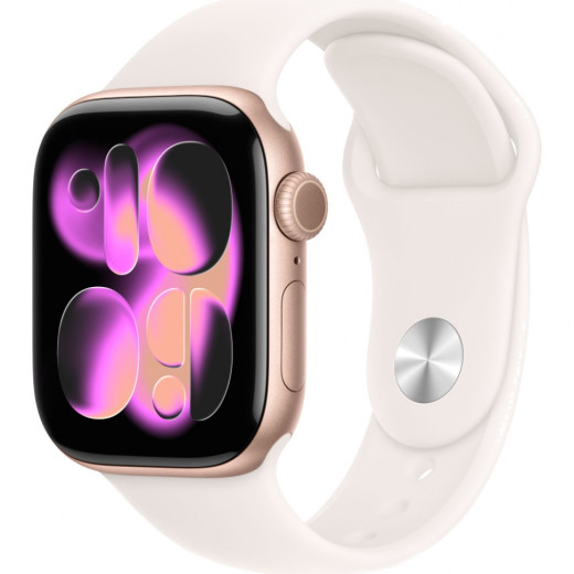 Умные часы Apple Watch Series 11 42mm Rose Gold Aluminum Case with Light Blush Sport Band &mdash; 