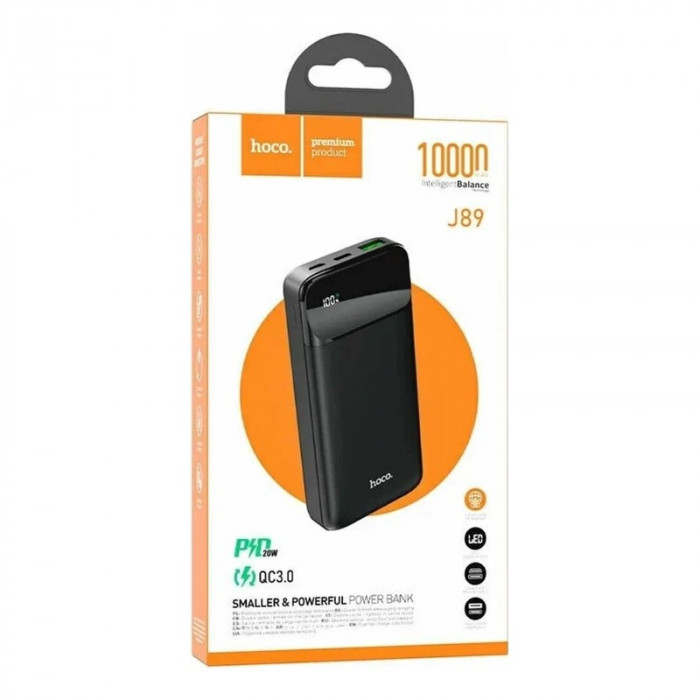 Внешний аккумулятор HOCO J89 10000 mAh Черный | Фото 1 из 6