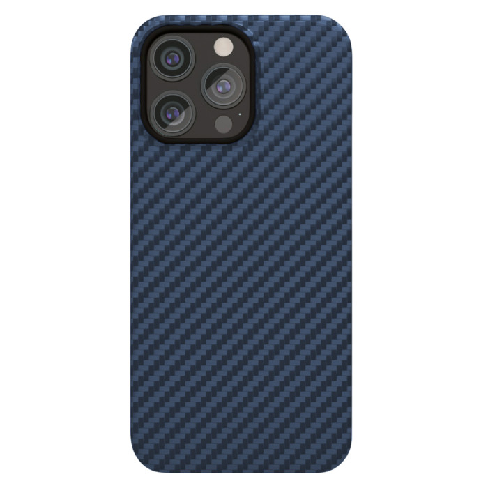 Чехол защитный VLP Kevlar Case с MagSafe для iPhone 15 Pro Max, темно-синий