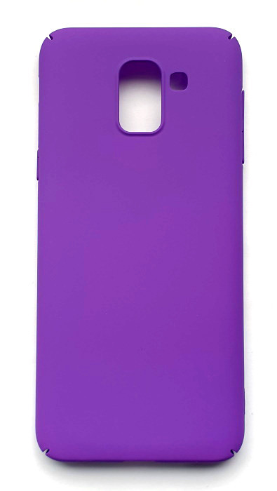 Чехол-накладка Silicone Cover для Samsung Galaxy J8 2018 Фиолетовый | Фото 2 из 2