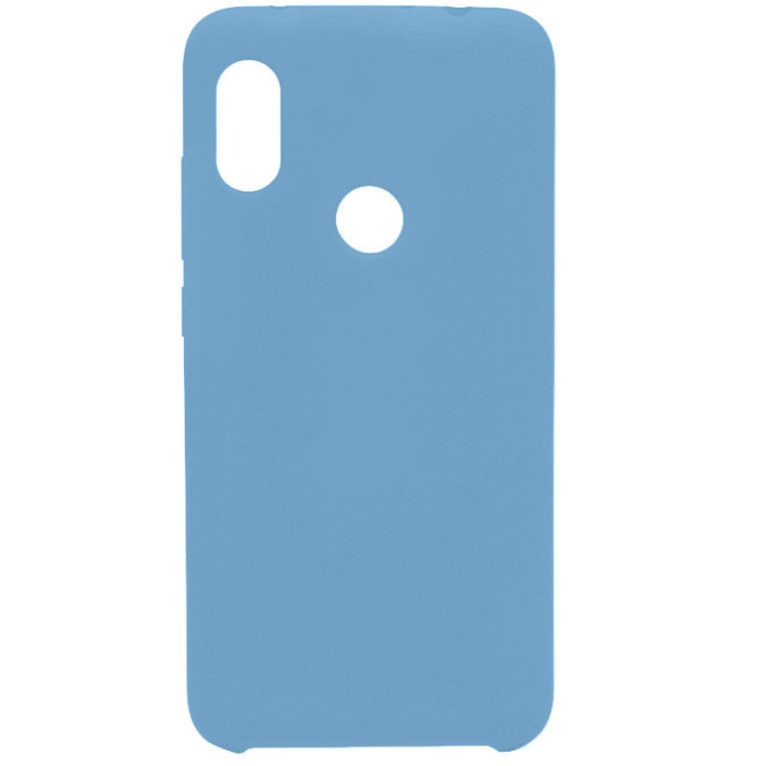 Чехол-накладка силиконовая Silicone Cover для Xiaomi Redmi Note 6 Pro Голубая | Фото 3 из 3