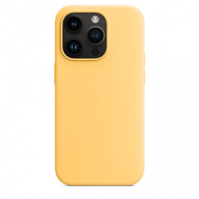 Чехол Silicone Case MagSafe для iPhone 14 Pro Max Sunglow