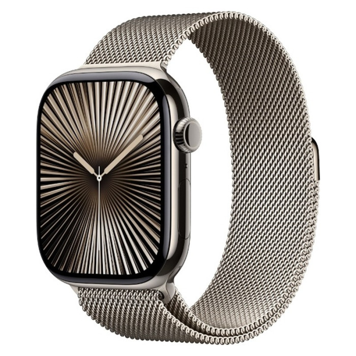 Умные часы Apple Watch Series 10 46mm Milanese Natural M/L