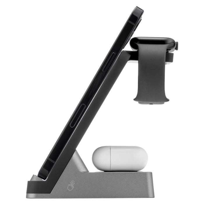 Беспроводное зарядное устройство 3в1 Rocket Stand, черный