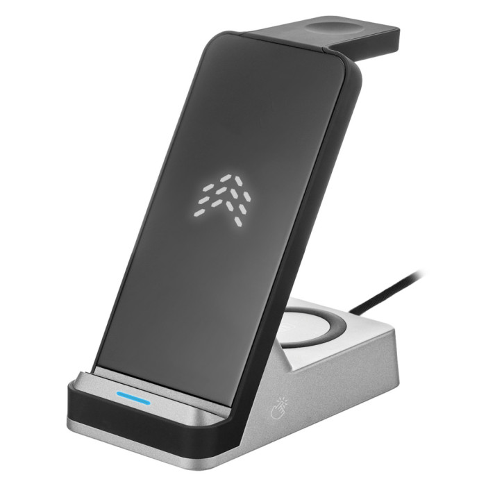 Беспроводное зарядное устройство 3в1 Rocket Stand, черный