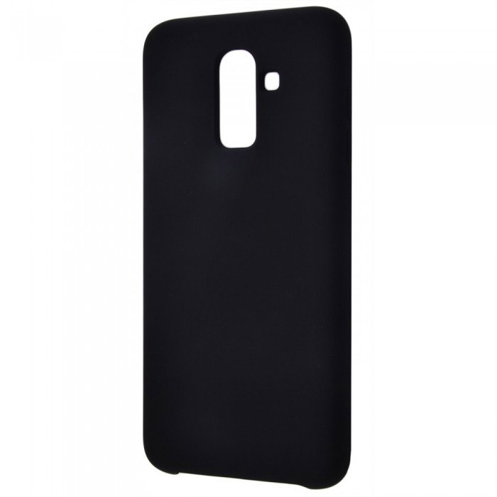 Чехол-накладка Silicone Cover для Samsung Galaxy J8 2018 Черный | Фото 3 из 3