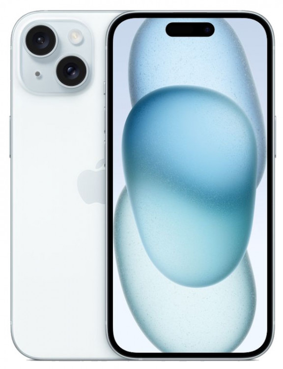 Смартфон Apple iPhone 15 128GB Голубой (Blue) nano SIM + eSIM (Без RuStore)