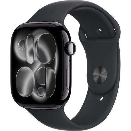 Умные часы Apple Watch Series 11 46mm Jet Black Aluminum Case with Black Sport Band &mdash; 